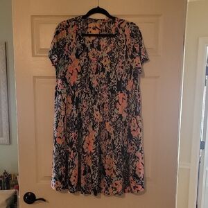 Sew In Love Pink Ruffled Tiered Sundress